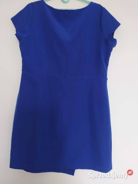 Sukienka chabrowa elegancka 2XL