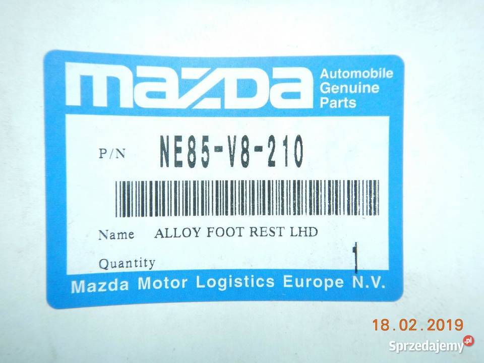 ALUMINIOWA PODPÓRKA STOPY NAKŁADKA MAZDA MX5 sprzedam