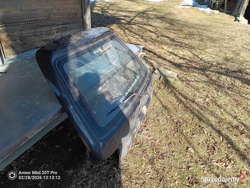Subaru Justy 1 1992 klapa bagażnika
