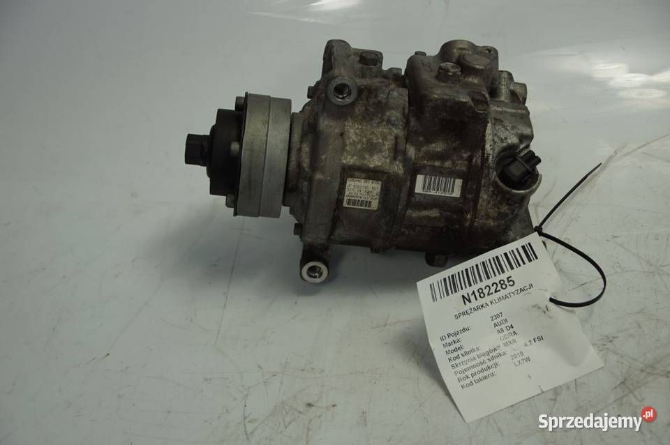 SPRĘŻARKA KLIMATYZACJI AUDI A8 D4 4H0260805G Lipno