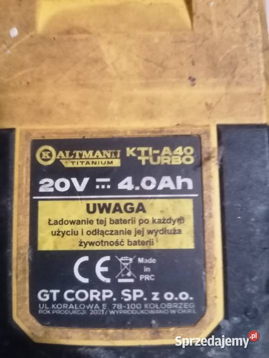 Kaltmann wiertarko wkrętarka szlifierka kątowa Jędrzychów