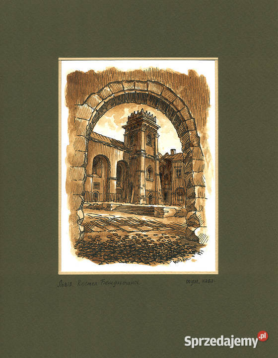 Grafika Lwów Klasztor Benedyktynek sprzedam