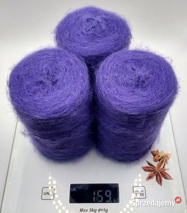 Gazzal włóczka moher 159 g Fioletowy Gdańsk