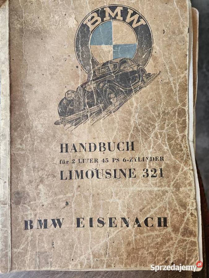 Książka serwisowa bmw limousine 321 oryginał 195 Poznań