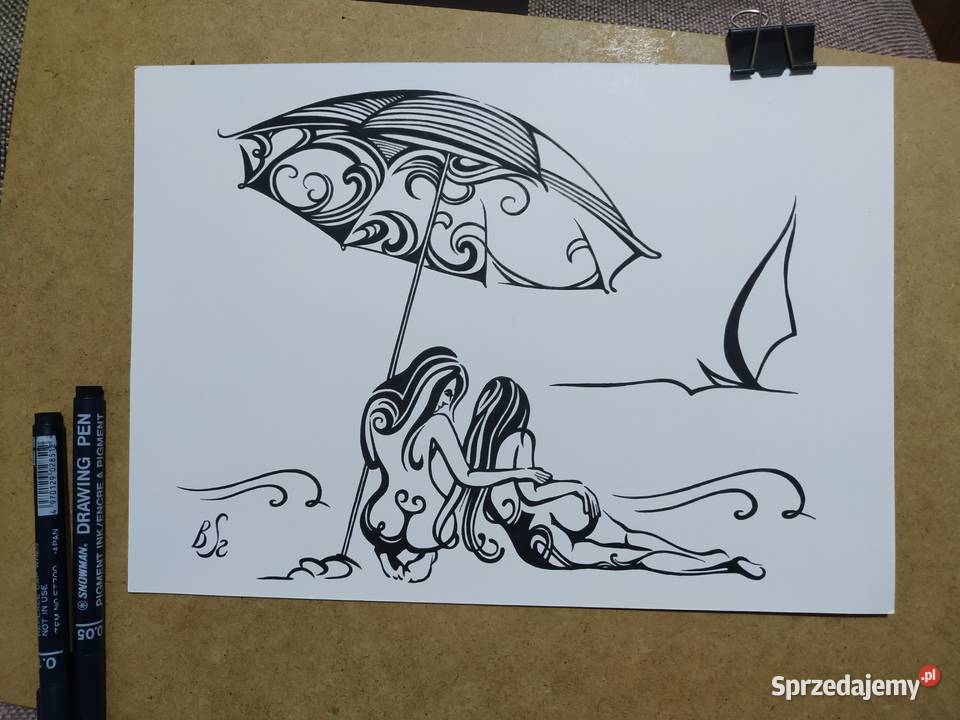 Rysunek plażing cienkopis blok t A4 250 gm2 Warszawa