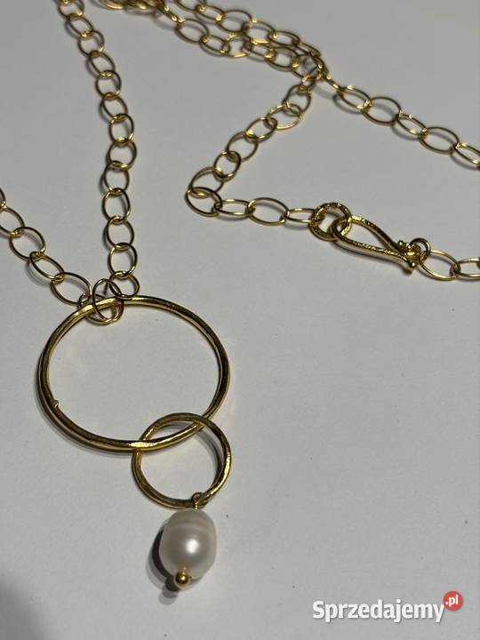 Naszyjnik obręcz z perłą Bydgoszcz