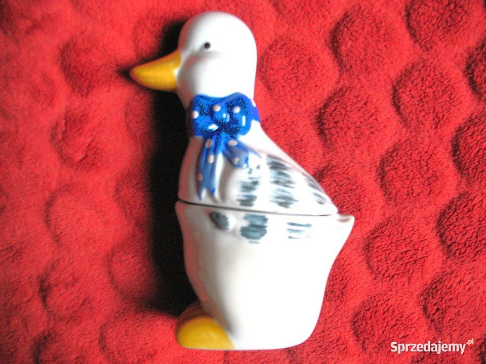 Gęsi Porcelanowy dzbanuszek i pojemnik 14 x 8 x wielokolorowy