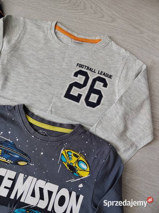 Bluzki 134 zestaw tshirt długi rękaw koszulki pomorskie Ustka