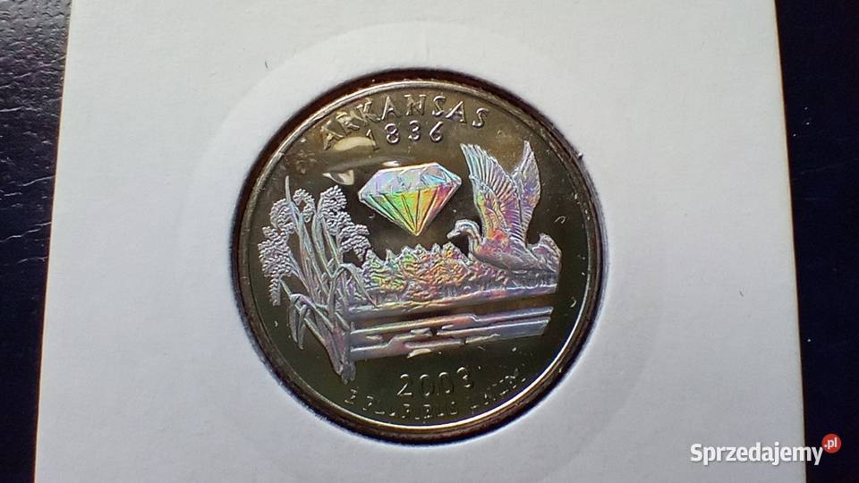 Stare monety 14 dolar 2003 Arkansas USA hologram