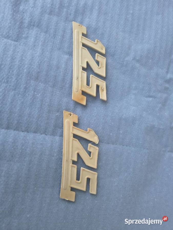 Emblematy WSK 125 na boczki