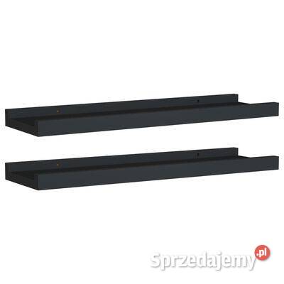vidaXL Półki ścienne na zdjęcia 2 czarne 40x9x3 Warszawa