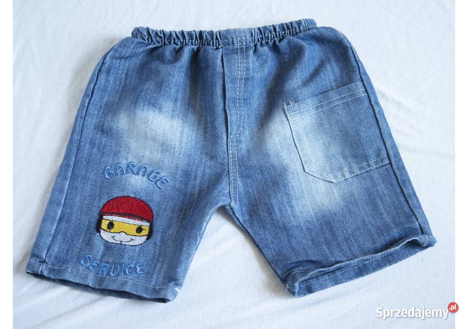 Krótkie jeansowe spodenki r98