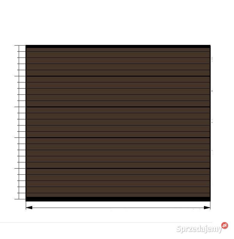 Brama segmentowa garażowa 3000x2500 mm brązowa mazowieckie Otwock sprzedam