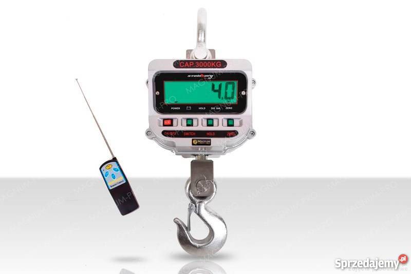 PRZEMYSŁOWA WAGA HAKOWA 3 TONY WISZĄCA Biznes i Przemysł Poczesna