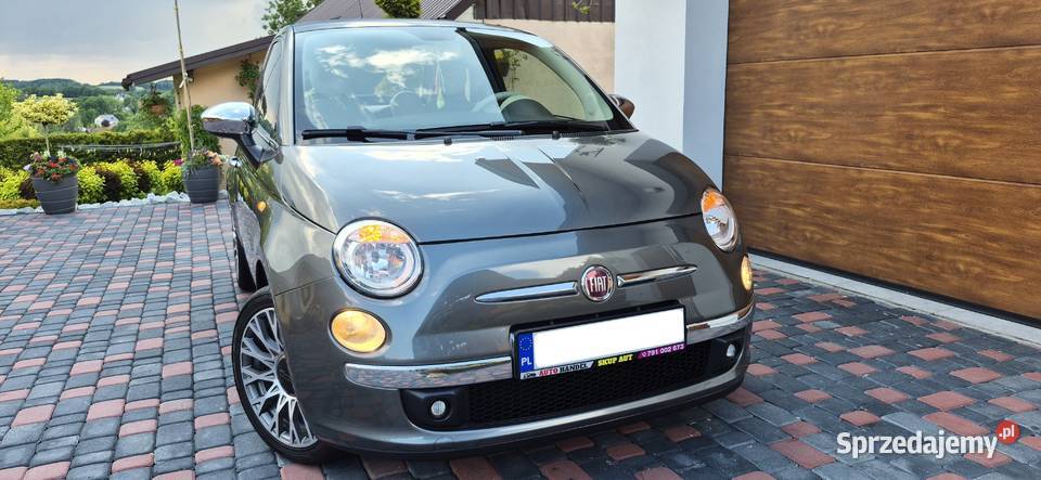 FIAT 500 LOUNGE 2011 r BENZYNKA PANORAMA KLIMA wspomaganie kierownicy Tarnów
