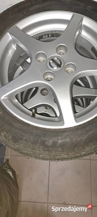 Felgi aluminiowe 15 Nissan 4x100 z oponami Motoryzacja Piotrków Trybunalski