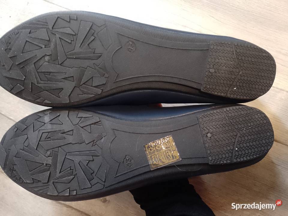 4243 Granatowe baleriny wieczorowe NOWE Balerinki małopolskie Kraków