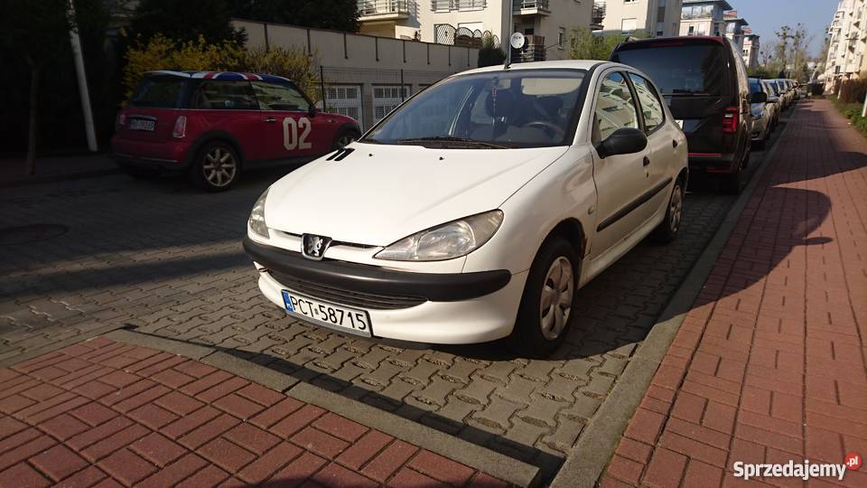 Sprzedam Peugeot 206 biały benzyna 155 000 km Poznań