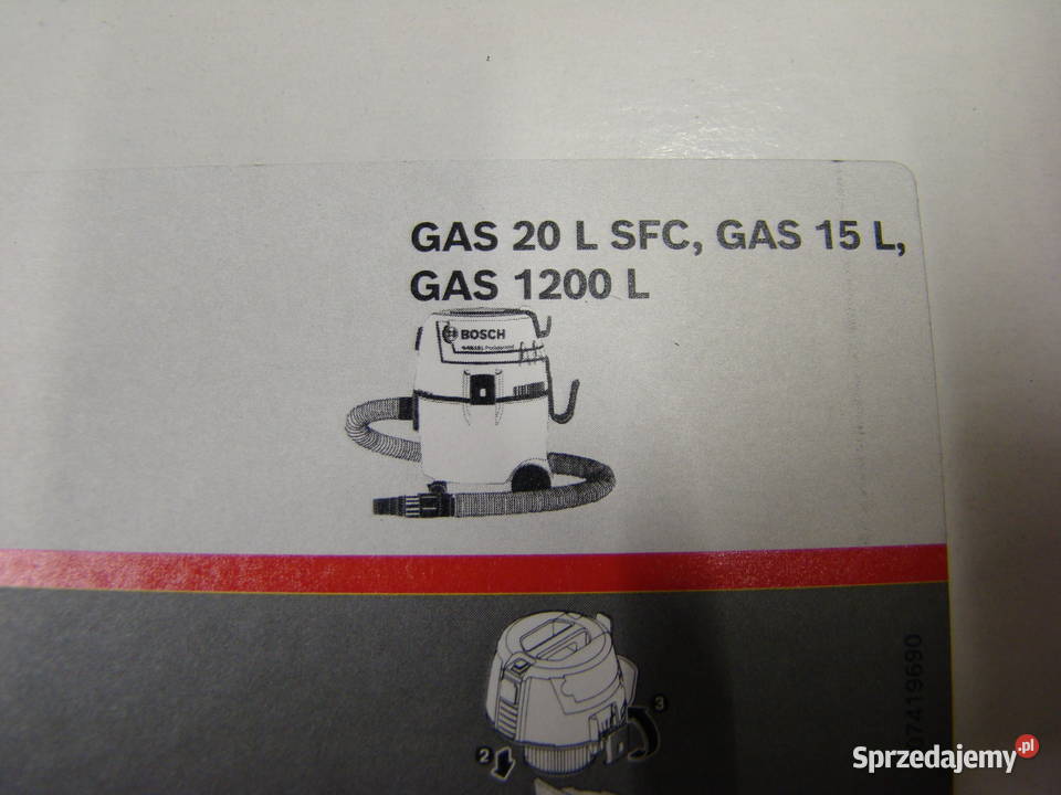Worek tekstylny na pył BOSCH do GAS 20 LSFC 15L Bielsko-Biała