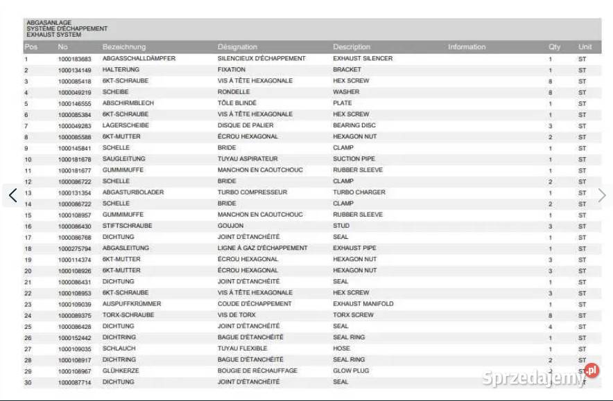Katalog części Ładowarka kołowa Kramer 950 Miastko