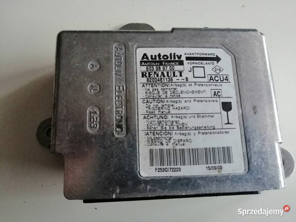 Renault OE 8200481136 sensor AirBag