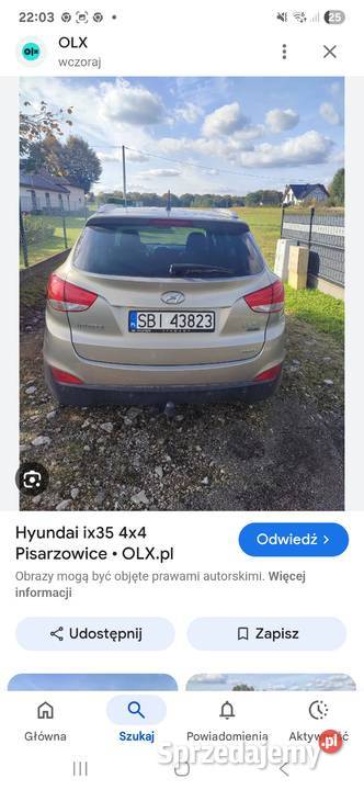 Hyundai ix35 4x4 20 Krajowy lakier metallic Zator