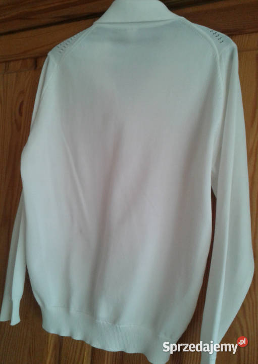 Sweter rozpinany biały z bistoruSweterek Łódź