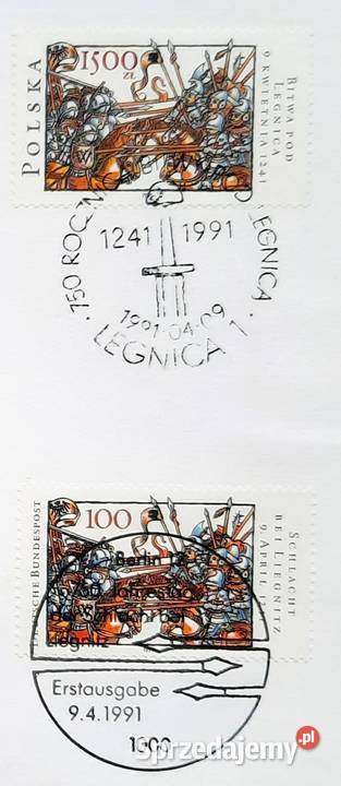 Walor Filatelistyczny 750 Lecie Bitwy Pod Gliwice