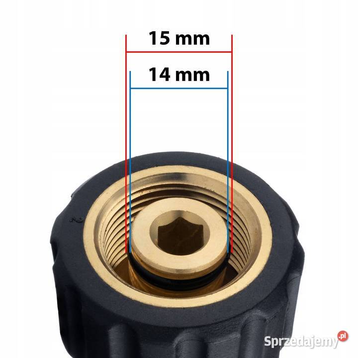 Adapter M22 Wew 14 mm Szybkozłączka 38 do Ludźmierz