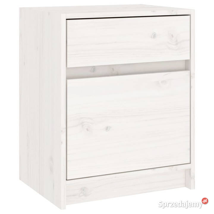 Szafka nocna biała 40x31x50 lite drewno sosnowe mazowieckie sprzedam