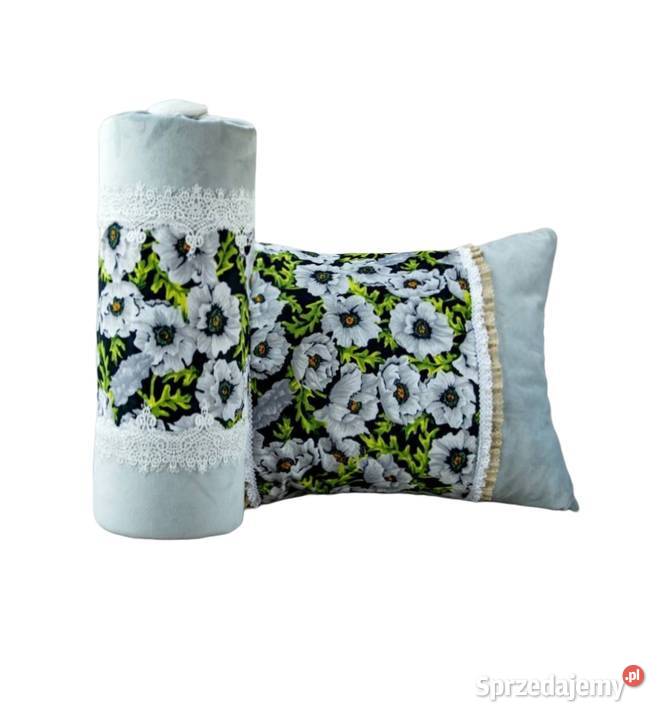 P1022 Komplet poduszek dekoracyjnych z aksamitu Wyposażenie wnętrz mazowieckie