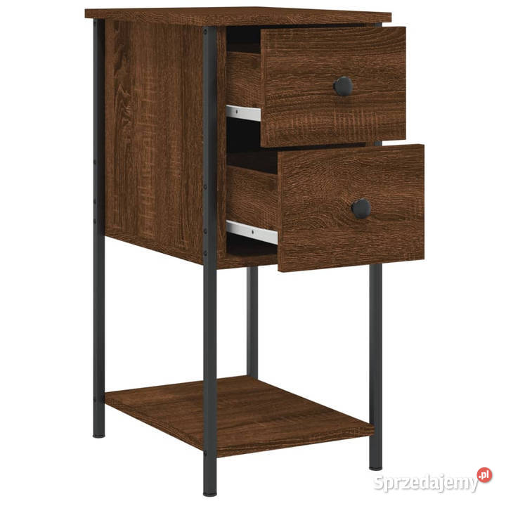 Szafki nocne 2 brązowy dąb 32x42x70 WM826102 Warszawa