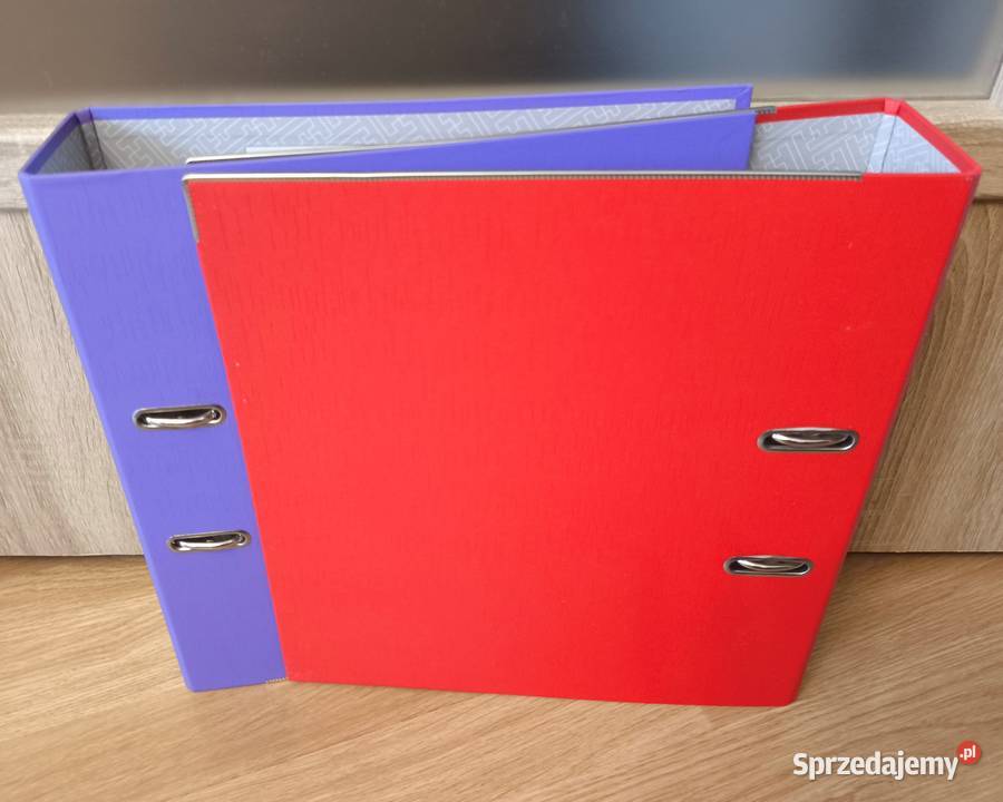Segregatory A4 2 NOWE czerwony fioletowy biuro