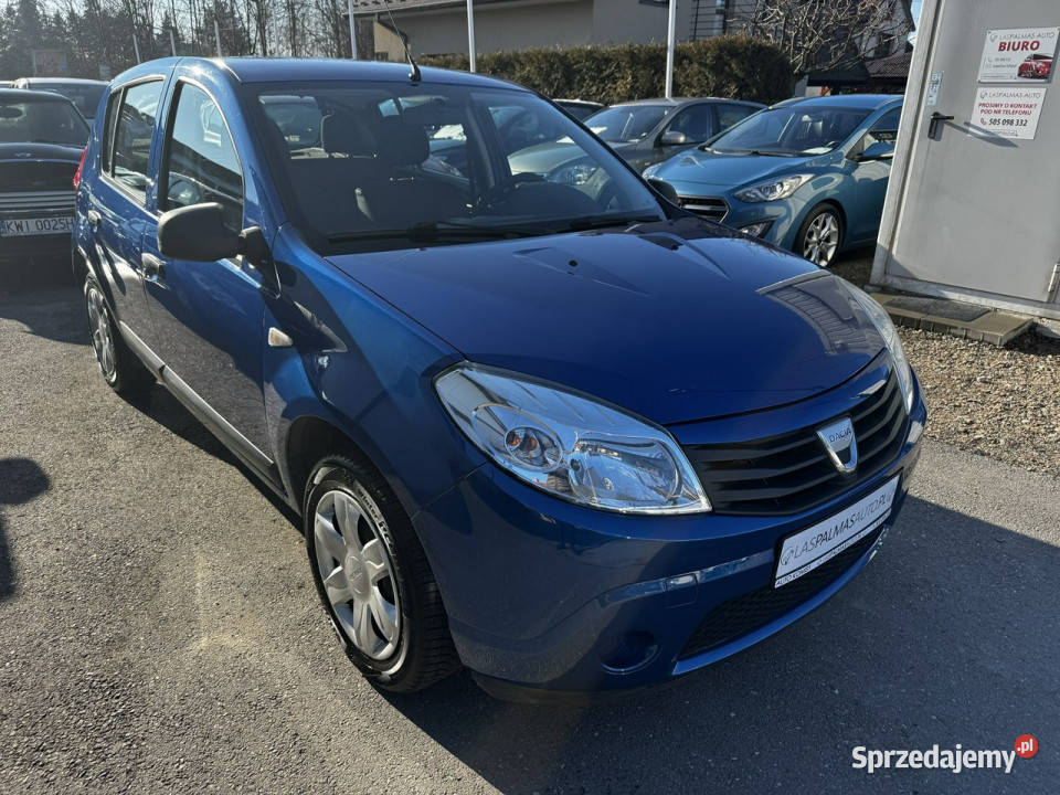 Dacia Sandero RatyZamiana Gwarancja klima granatowy Sandero Gdów sprzedam