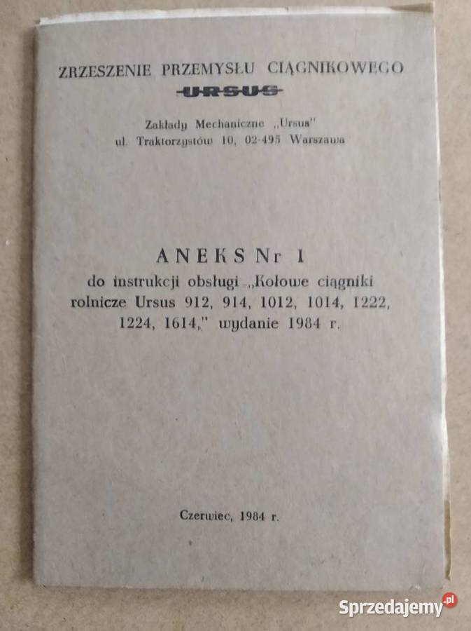 Ursus 912 914 1012 1014 1222 1224 1614 Lublin