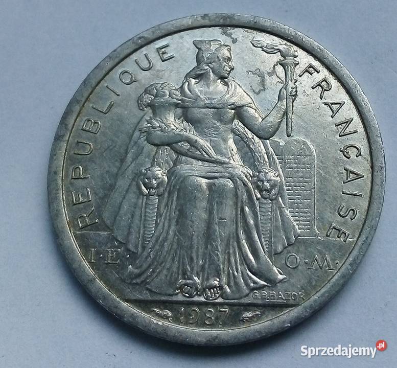 NOWA KALEDONIA2 FRANCS1987 r mazowieckie Legionowo