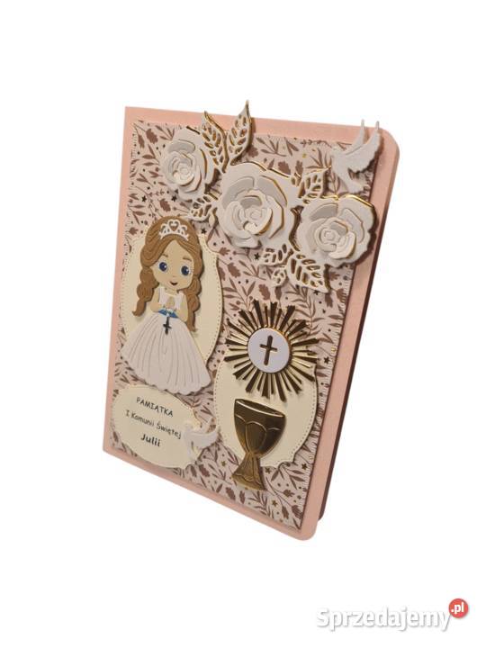 Kartka okolicznościowa Komunia dziewczynki Brzeziny