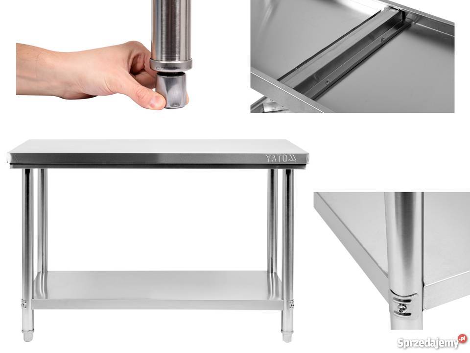 Stół roboczy z półką 140x60 stal nierdzewna Yato Biznes i Przemysł śląskie Częstochowa sprzedam