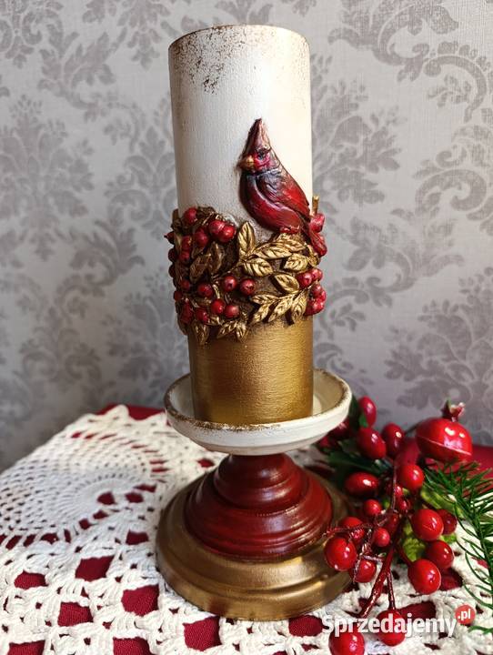 Świecznik Wieczna świeca Rękodzieło Gwiazdka Stalowa Wola