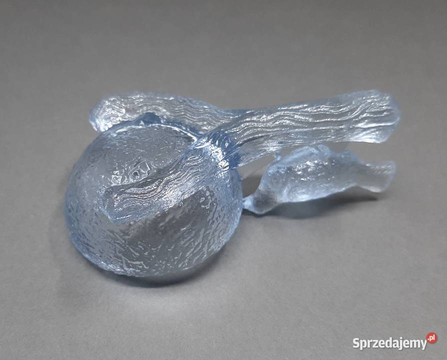 Szklana solniczka Vintage niebieska Lublin