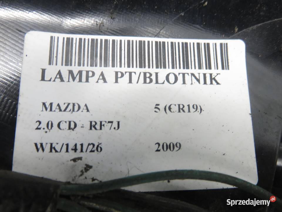 LAMPA PRAWA TYLNA MAZDA 5 CR19 osobowe sprzedam