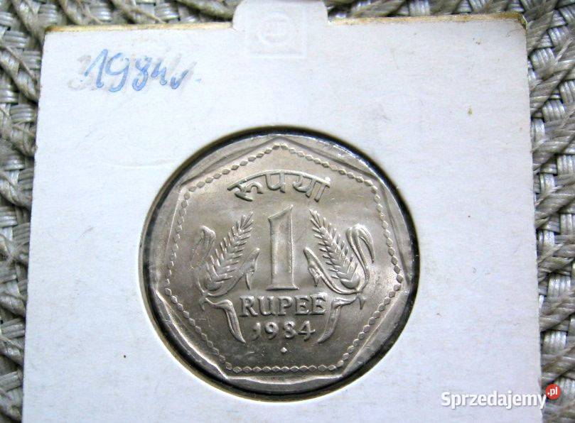 Indie 1 Rupia 1984r wielkopolskie Kalisz