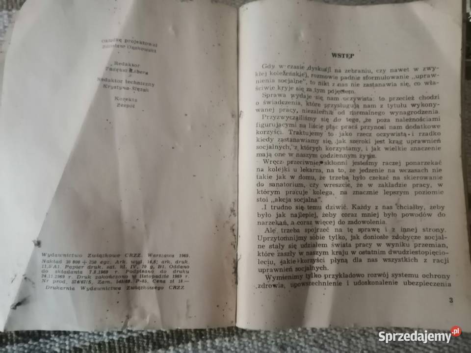 ksiazka uprawnienia socjalne pracownikow i ich Legnica