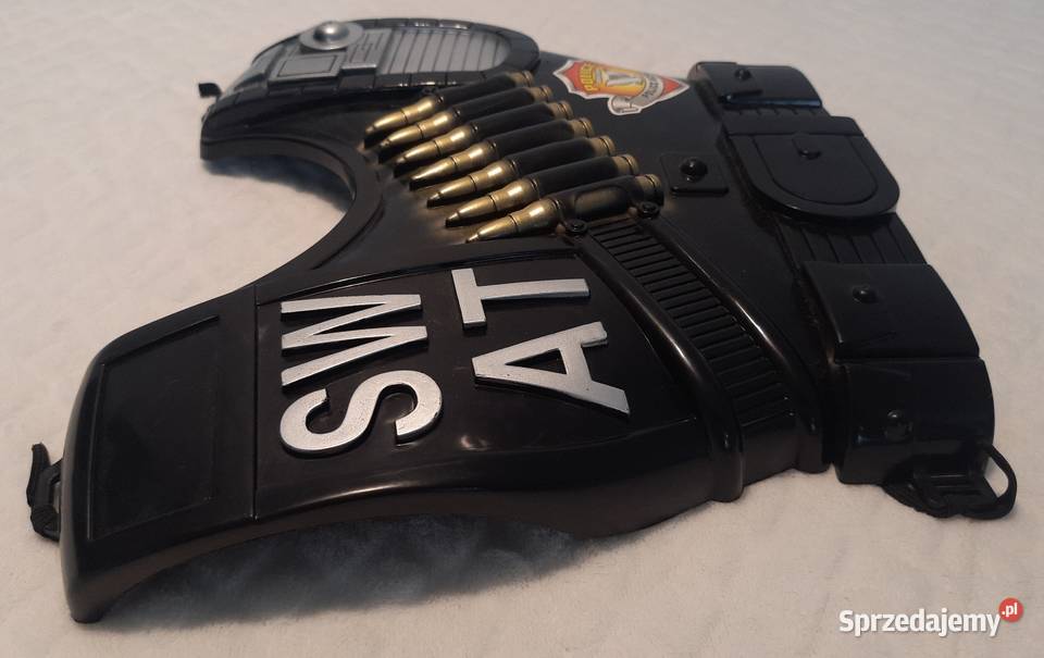Kamizelka Policja SWAT czarna 31 x 27 Zabawka Czeladź