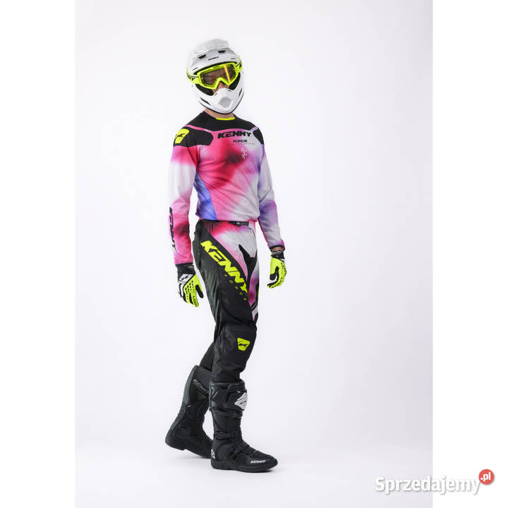 KENNY STRÓJ CROSS ENDURO CZARNO RÓŻOWY ROZMIARY warmińsko-mazurskie Mrągowo