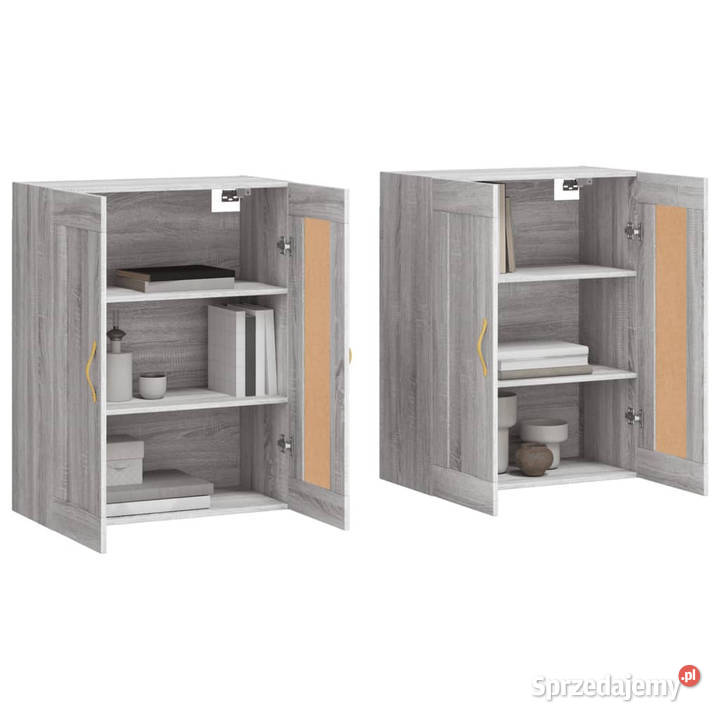 Wiszące szafki 2 szary dąb sonoma materiał Warszawa