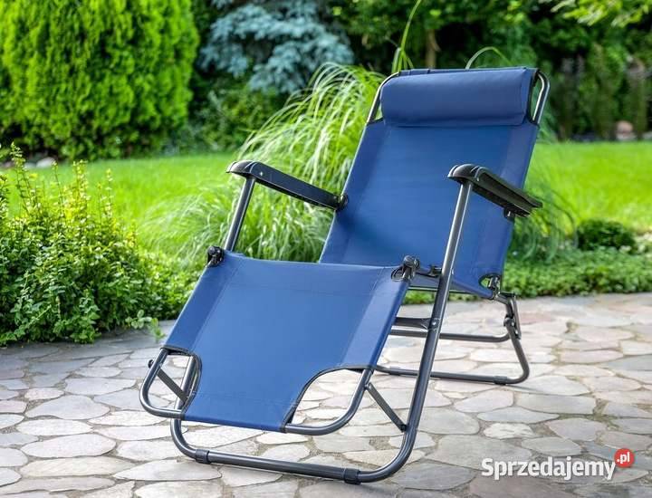 Leżak ogrodowy zielony niebieski granatowy Szczecin