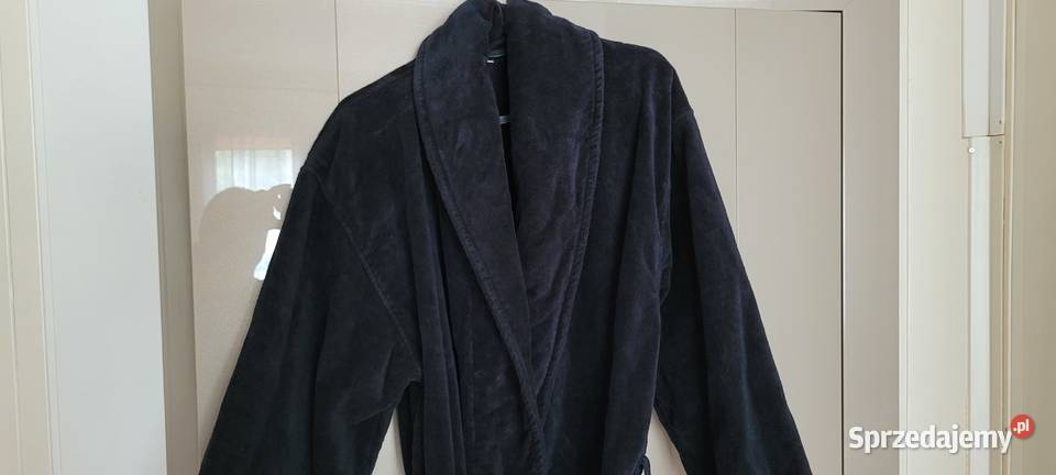 IKEA szlafrok męski granatowy bawełna NJUTA Moda i Styl Sosnowiec