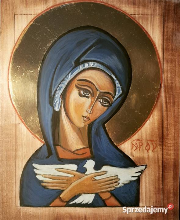 Ikona Pneumatofora na desce lipowej chrzest ślub Szczecin