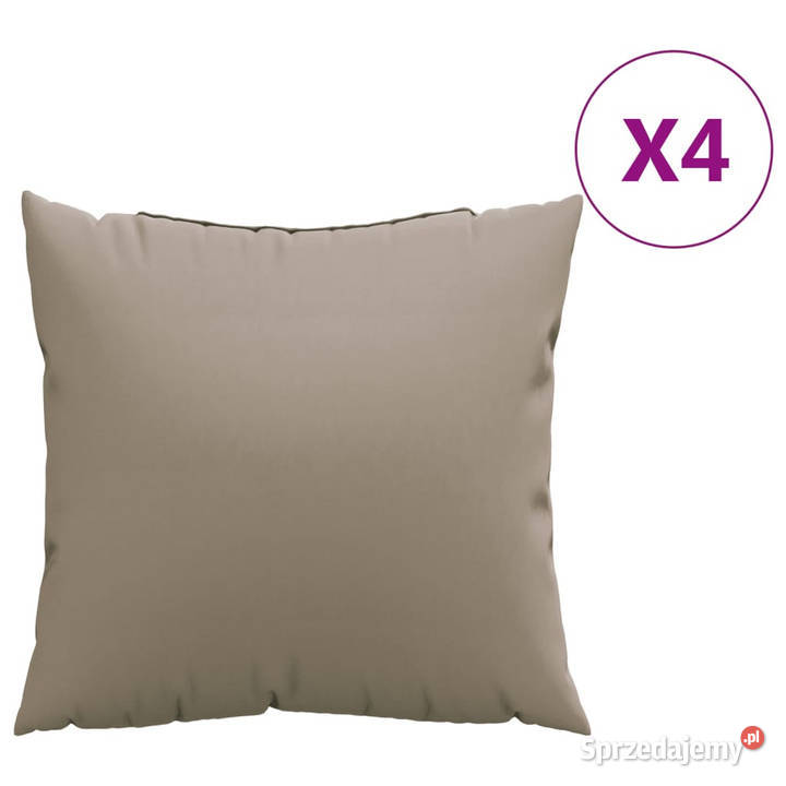 Poduszki ozdobne 4 taupe 40x40 tkanina WM360367 Warszawa